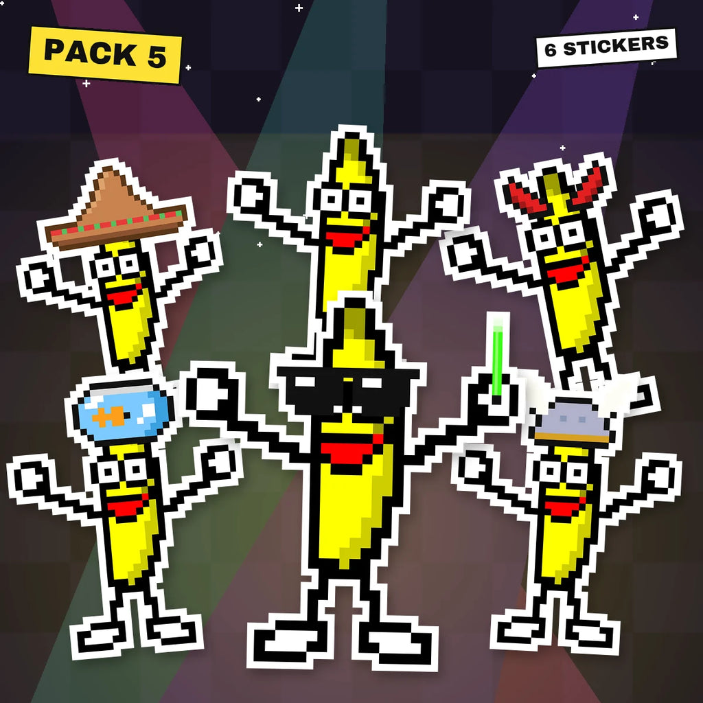 DANCING BANANA OFFICIAL™ Sticker Pack 5 · Rave