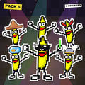 DANCING BANANA OFFICIAL™ Sticker Pack 5 · Rave