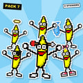 DANCING BANANA OFFICIAL™ Sticker Pack 7 · Blue Sky