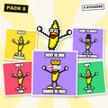 DANCING BANANA OFFICIAL™ Sticker Pack 8 · Moods